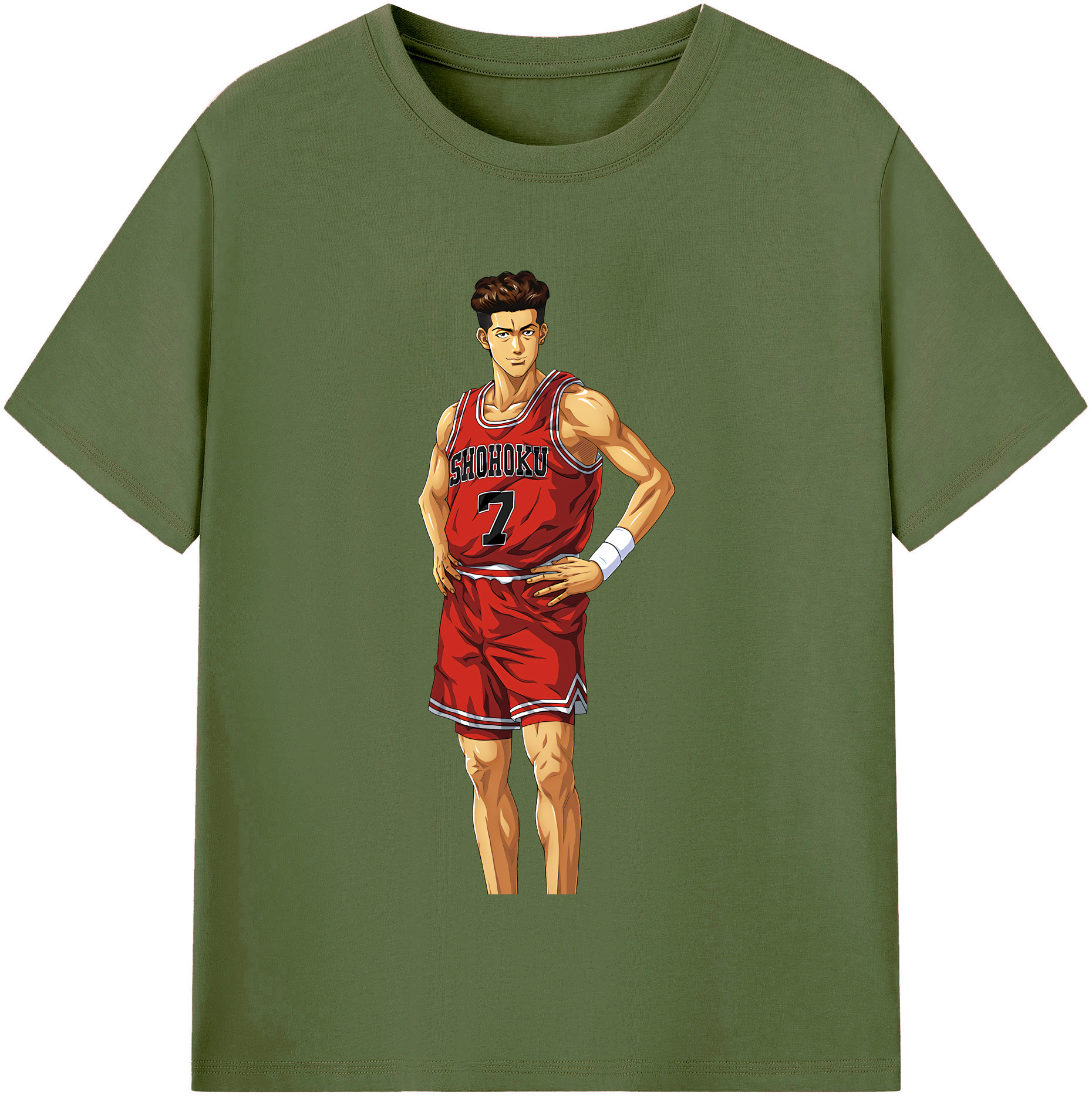 SLAM DUNK／スラムダンク 綿100％半袖Tシャツ（フロントプリント）